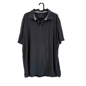 Free Fly Gray Bamboo Outdoor Short Sleeve Polo Shirt Mens Size XLarge